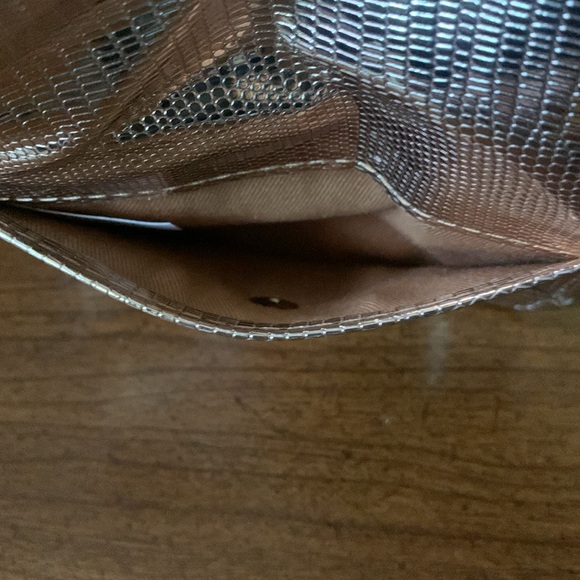 *Clearance-Final* No Label Copper Snakeskin Card Holder - Picture 3 of 5